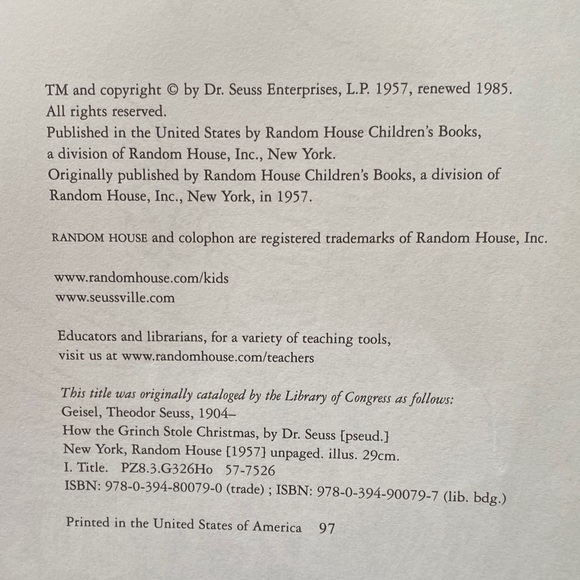 Dr Seuss “How the Grinch Stole Christmas”Book Set. Classic & Movie Storybook - Picture 8 of 15